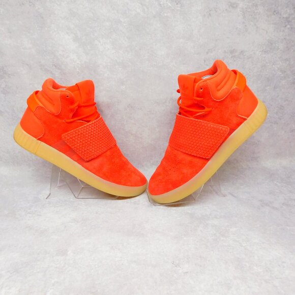 Adidas Mens Tubular Invader S80477 Red Basketball Shoes Sneakers Size 6 - Picture 1 of 8